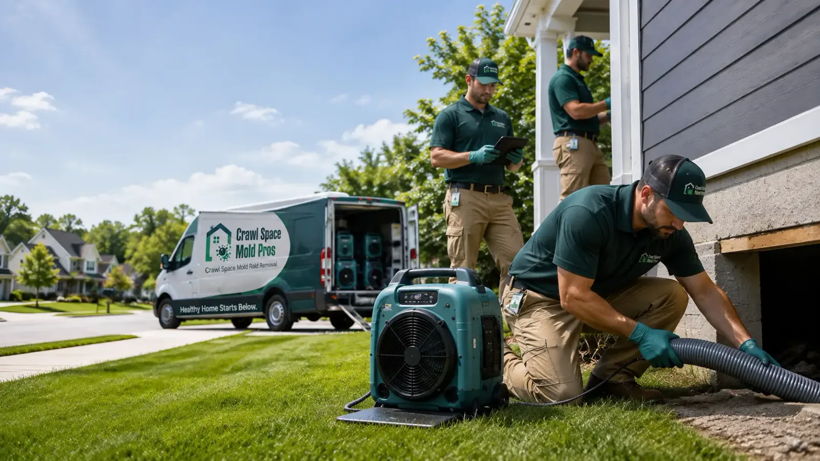 Crawl Space Mold Removal in South Windham, CT